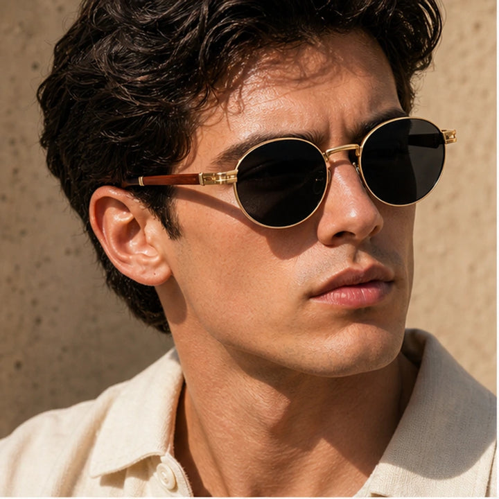 Deventio Retro Sunglasses - Black - acetate frame - Brondals - Image 5