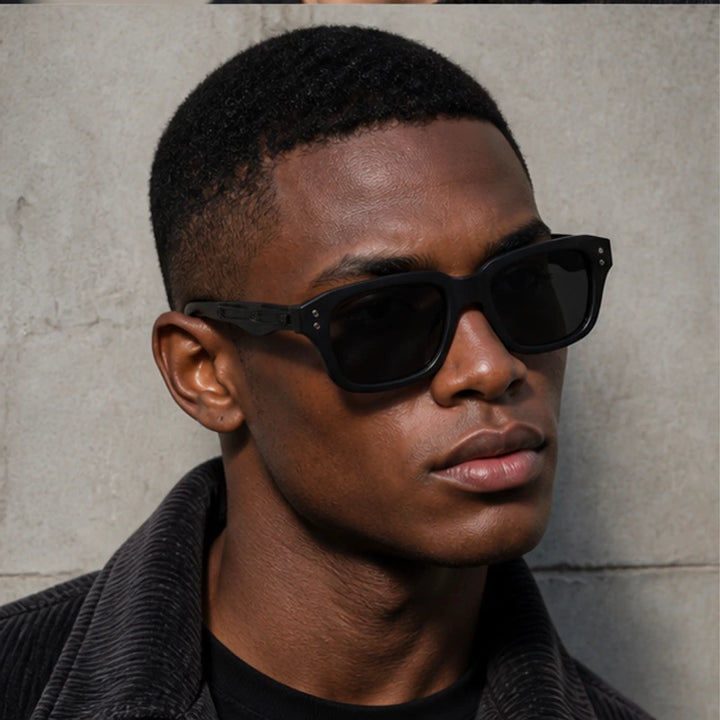 Laventia Square Sunglasses - Black - summer eyewear - Brondals - Image 7