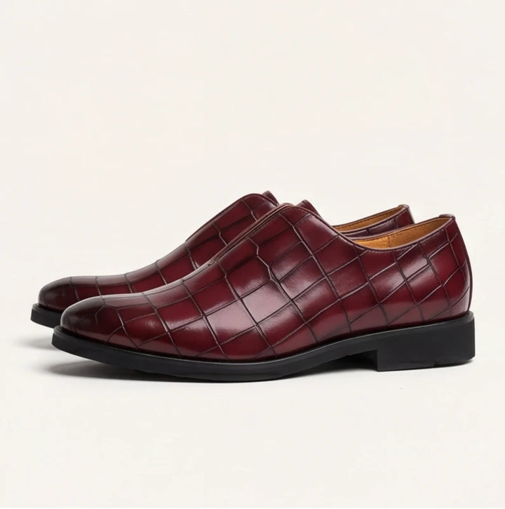 Torino Genuine Leather Loafers - Wine Red - mens loafers - Brondals - Image 2
