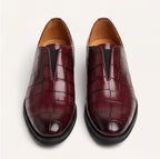 Torino Genuine Leather Loafers - Wine Red - genuine leather - Brondals - Image 3