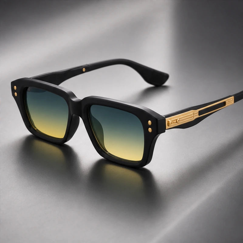 Laventia Square Sunglasses - Blue Tea - Sunglasses - Brondals - Image 1