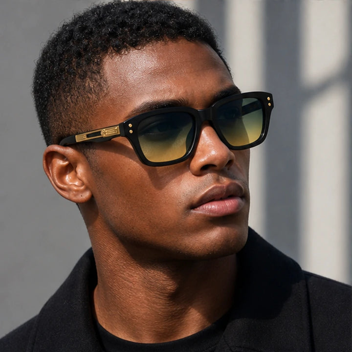 Laventia Square Sunglasses - Blue Tea - summer eyewear - Brondals - Image 7