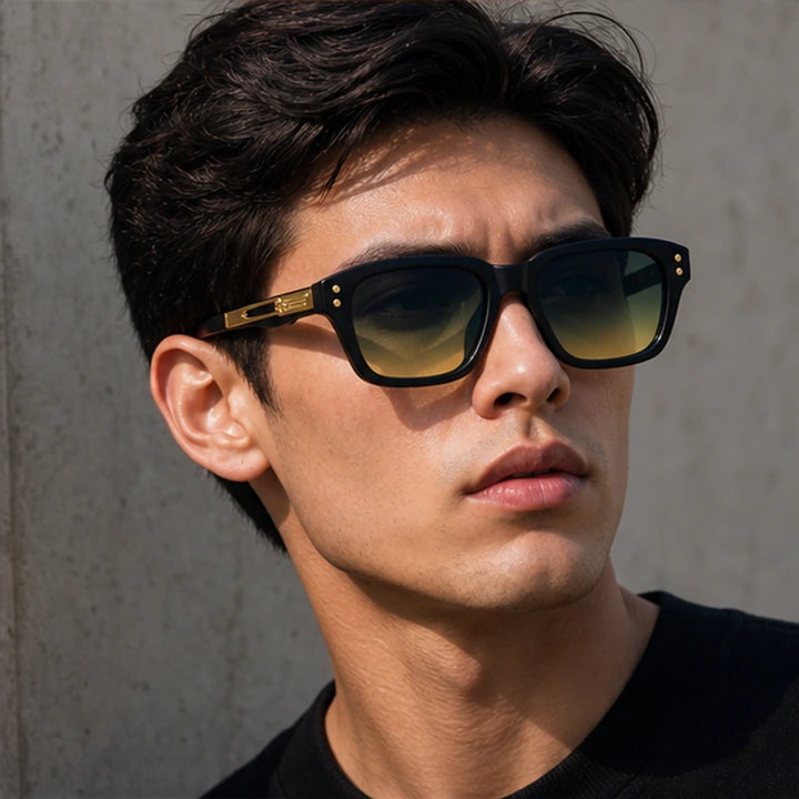 Laventia Square Sunglasses - Blue Tea - casual style - Brondals - Image 8
