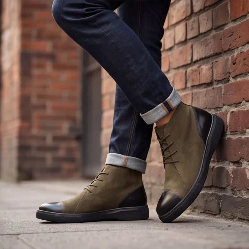 Brineman Leather Shoes - Green - minimalist shoes - Brondals - Image 11
