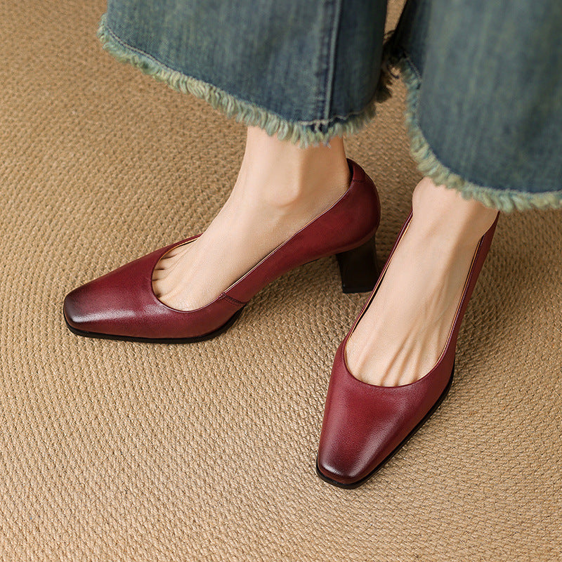 Lunelle Genuine Leather Heels