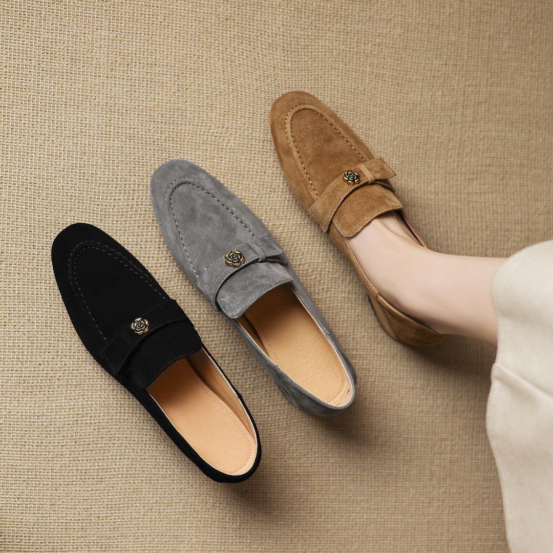 Felicity Genuine Suede Loafers
