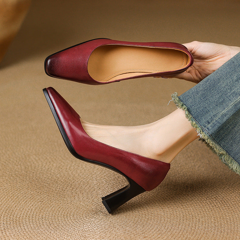 Lunelle Genuine Leather Heels