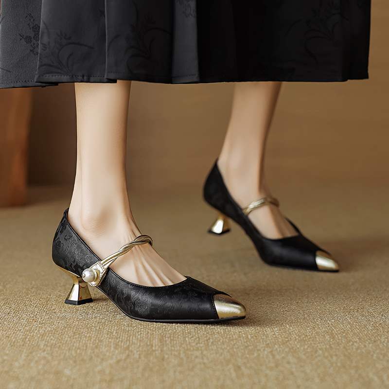 Tacones slingback de perlas Kyoto