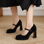 Tacones de cuero genuino Alora