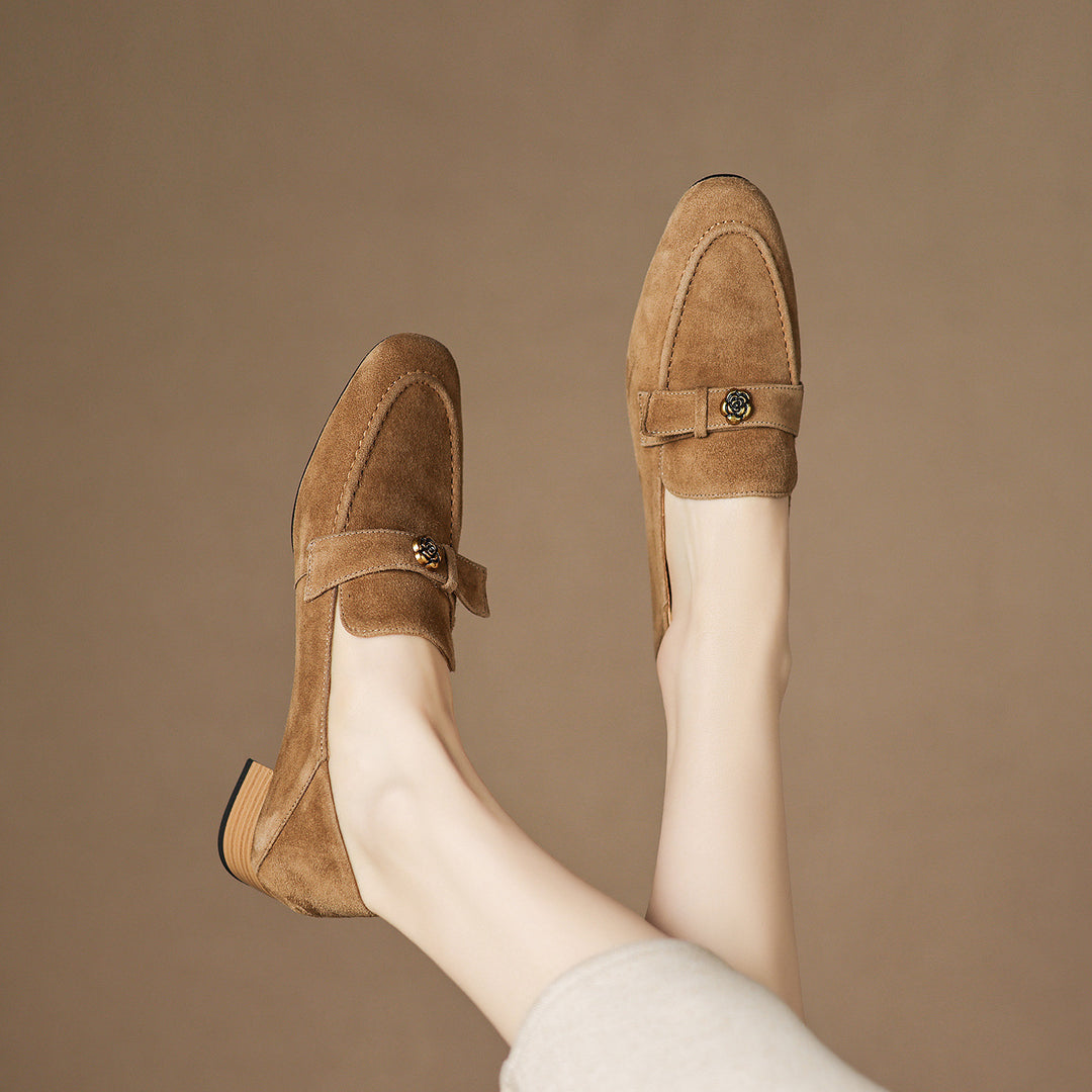 Felicity Genuine Suede Loafers