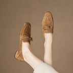 Mocasines de gamuza genuina Felicity