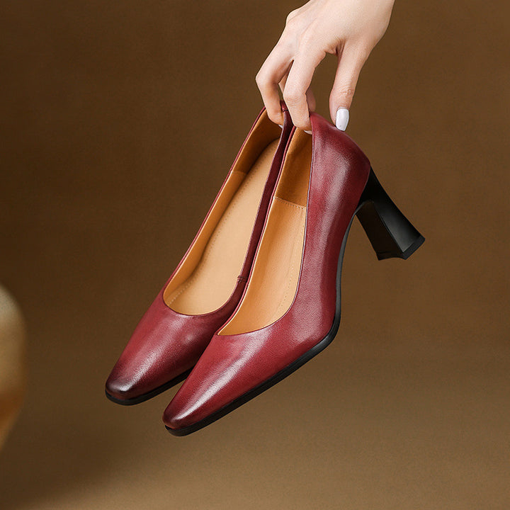 Lunelle Genuine Leather Heels