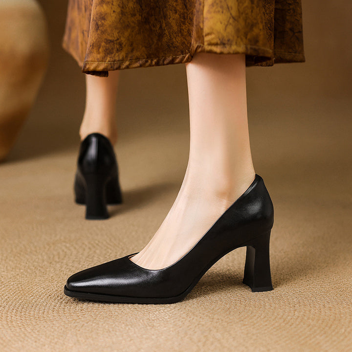 Lunelle Genuine Leather Heels