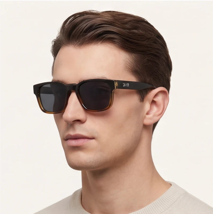 Havana Shift Polarized Sunglasses - Jaguar Black - vintage style - Brondals - Image 8