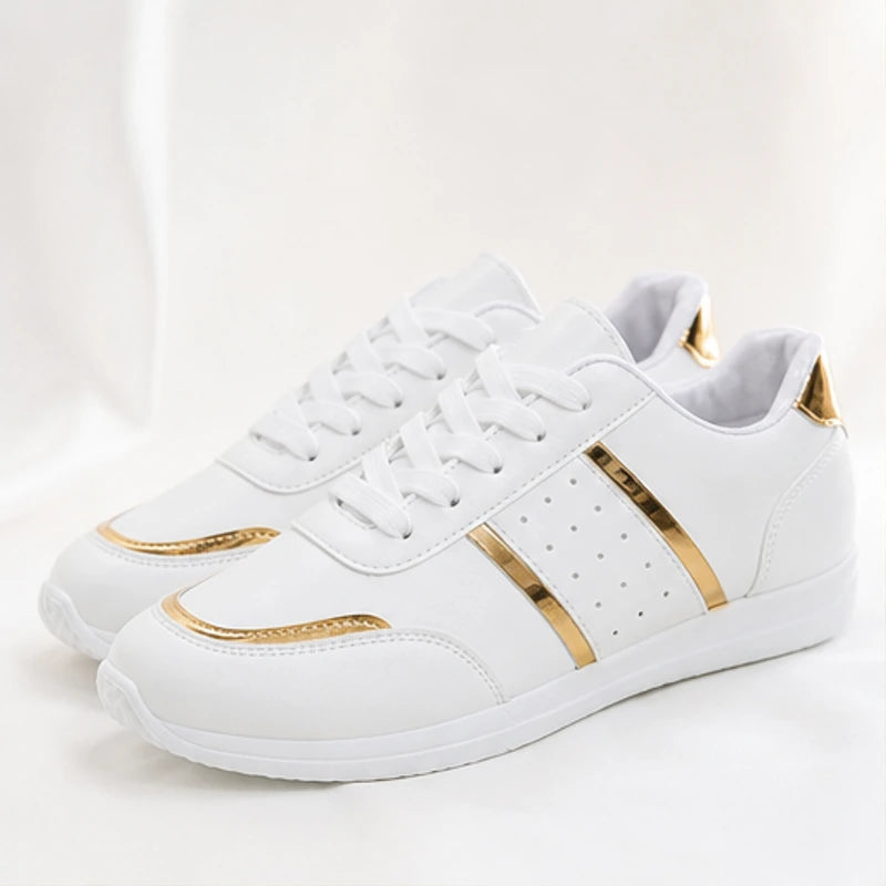 Nova Metallic Comfort Sneaker - White - Sneakers - Brondals - Image 1
