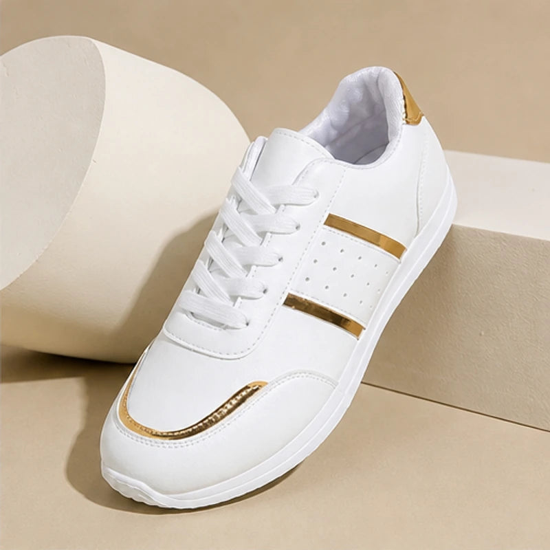 Nova Metallic Comfort Sneaker - White - sneakers - Brondals - Image 2