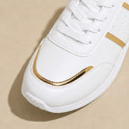 Nova Metallic Comfort Sneaker - White - women's sneakers - Brondals - Image 3