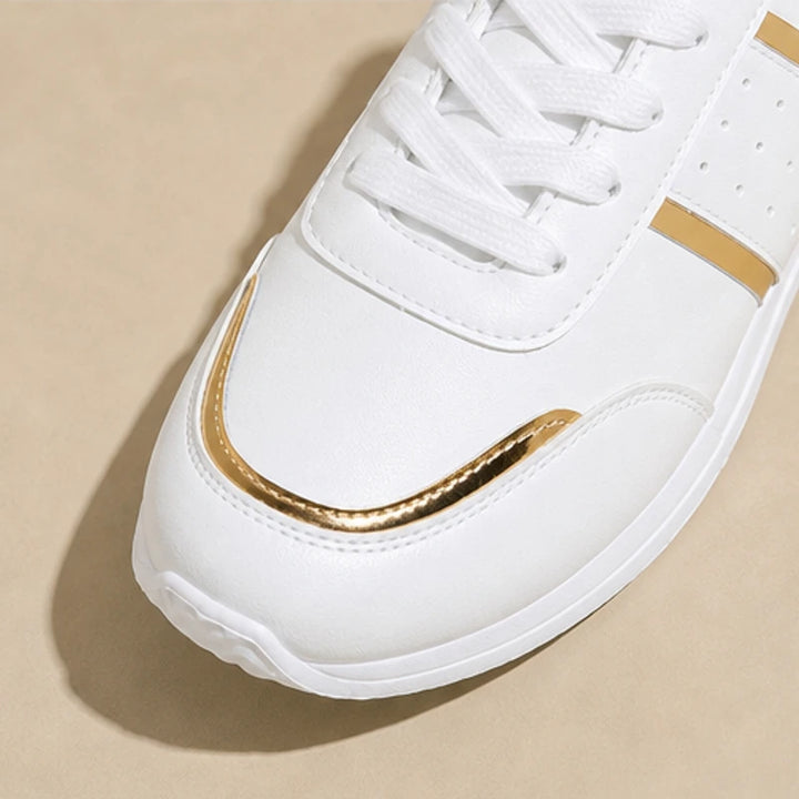Nova Metallic Comfort Sneaker - White - women's sneakers - Brondals - Image 3