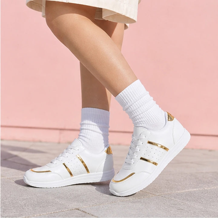 Nova Metallic Comfort Sneaker - White - comfort sneakers - Brondals - Image 6