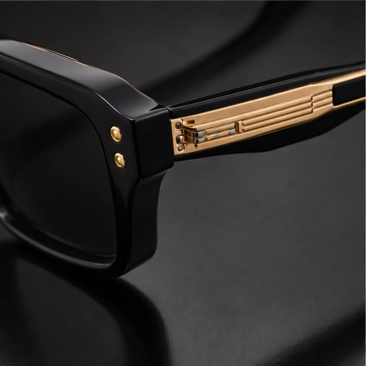 Laventia Square Sunglasses - Black/Gold - square sunglasses - Brondals - Image 3