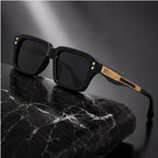 Laventia Square Sunglasses - Black/Gold - women's sunglasses - Brondals - Image 4