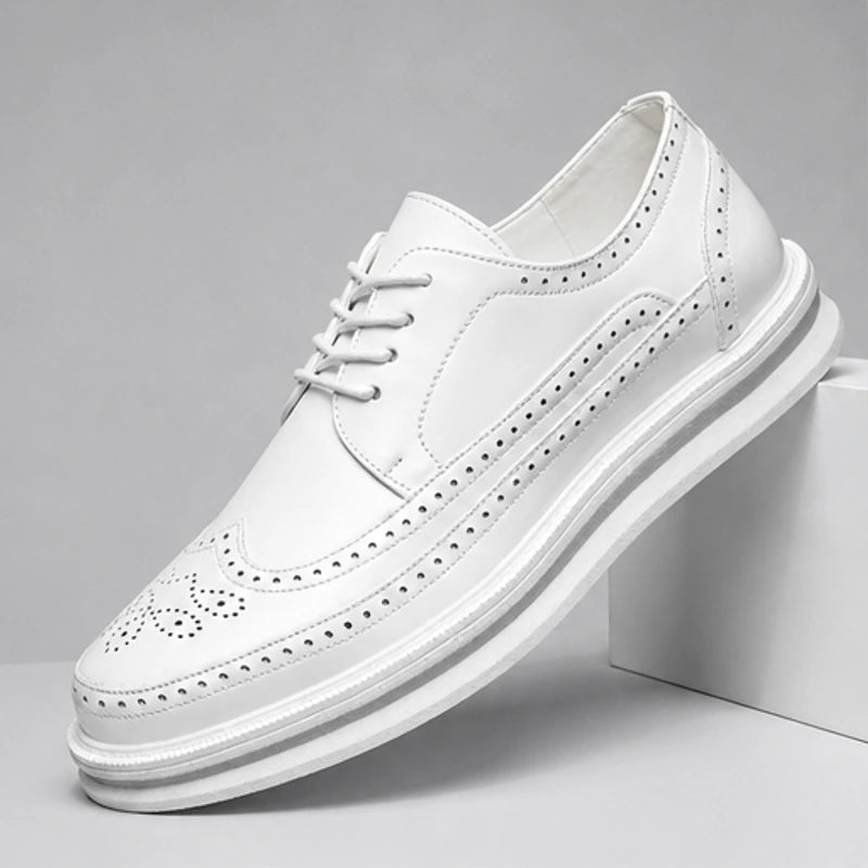 Grantham Brogue Sneakers - White - men's sneakers - Brondals - Image 2