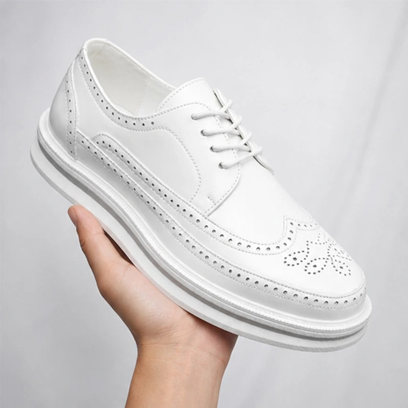 Grantham Brogue Sneakers - White - Sneakers - Brondals - Image 1