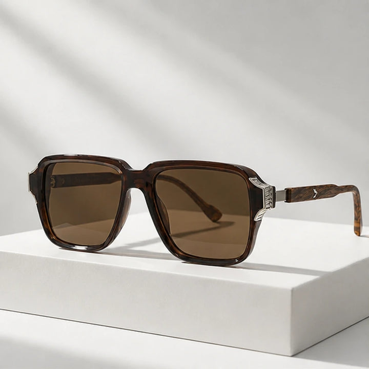 Belgravia Retro Sunglasses - Havana - Sunglasses - Brondals - Image 1
