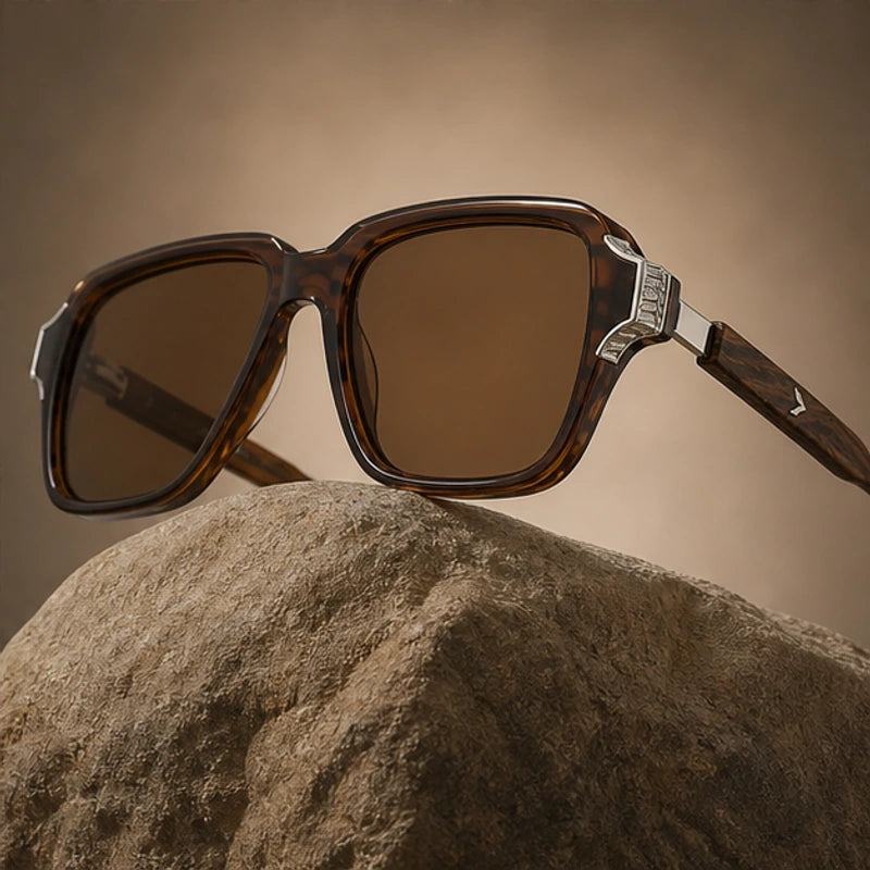 Belgravia Retro Sunglasses - Havana - polarized lenses - Brondals - Image 4