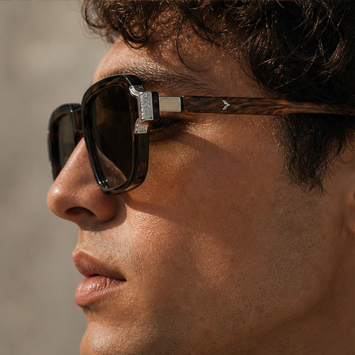 Belgravia Retro Sunglasses - Havana - mens sunglasses - Brondals - Image 6