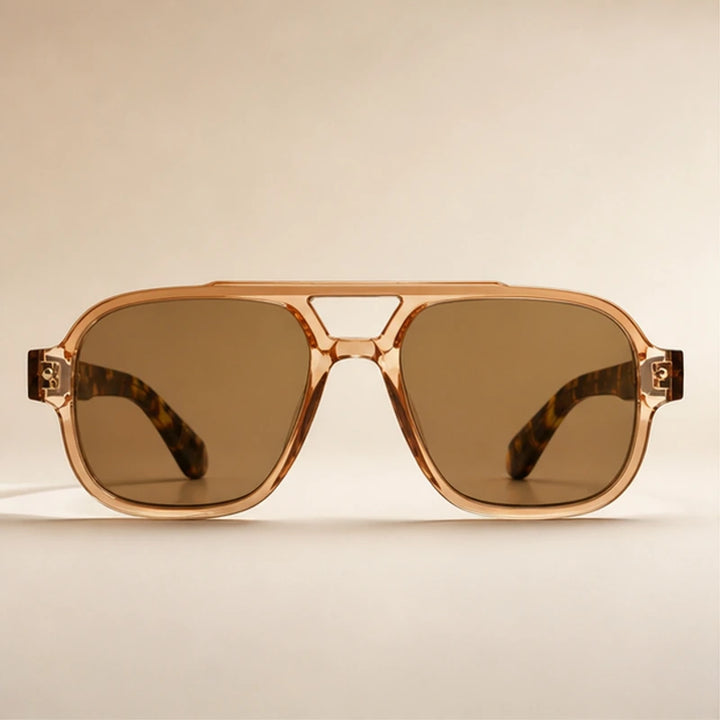 Palma Azure Aviator Sunglasses - Amber Tortoise - sunglasses - Brondals - Image 2
