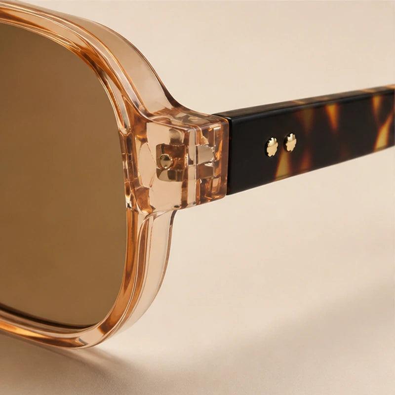 Palma Azure Aviator Sunglasses - Amber Tortoise - aviator sunglasses - Brondals - Image 3