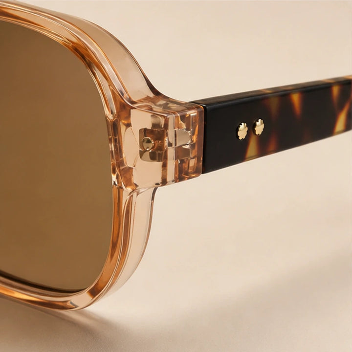 Palma Azure Aviator Sunglasses - Amber Tortoise - aviator sunglasses - Brondals - Image 3