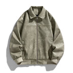 Chaqueta de ante desgastado Kaldaman