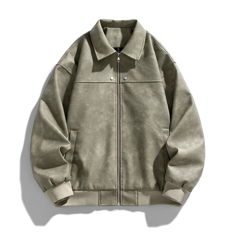 Chaqueta de ante desgastado Kaldaman