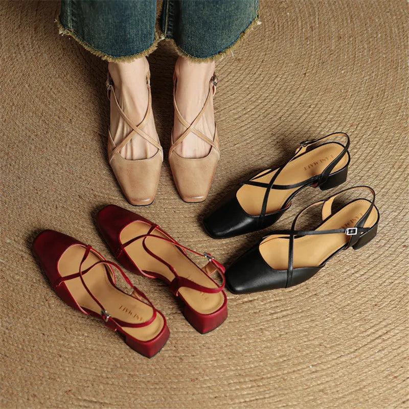 Tacones de cuero Marcello