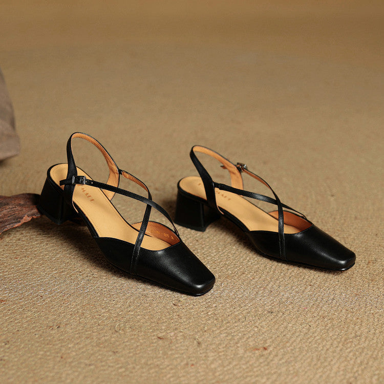Tacones de cuero Marcello