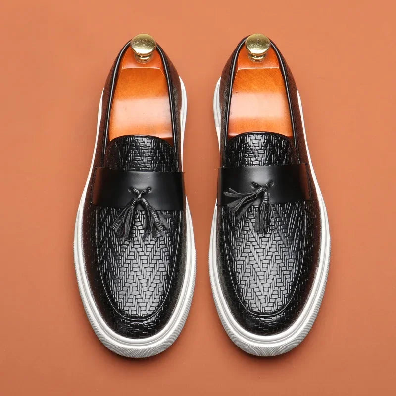Mocasines de cuero genuino Bromlans