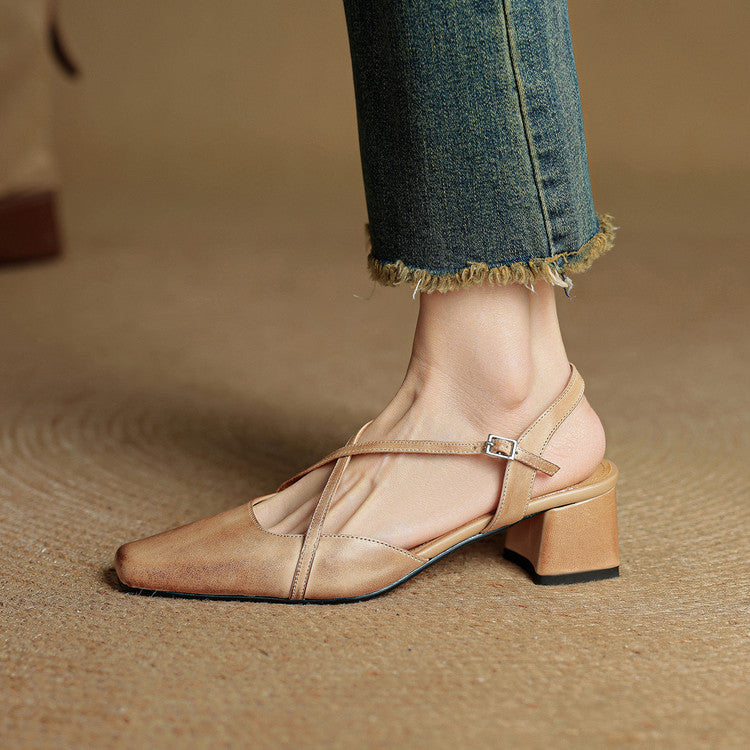 Tacones de cuero Marcello