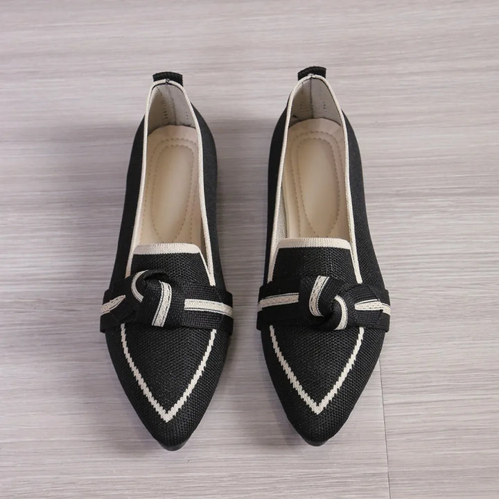 Parisian Bow Slip-on Flats
