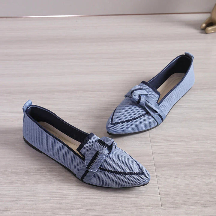 Parisian Bow Slip-on Flats