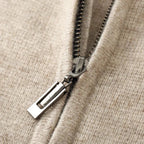 Sudadera con capucha y cremallera de cachemira Novaro