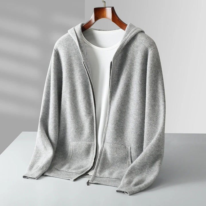 Novaro Cashmere Zip Hoodie