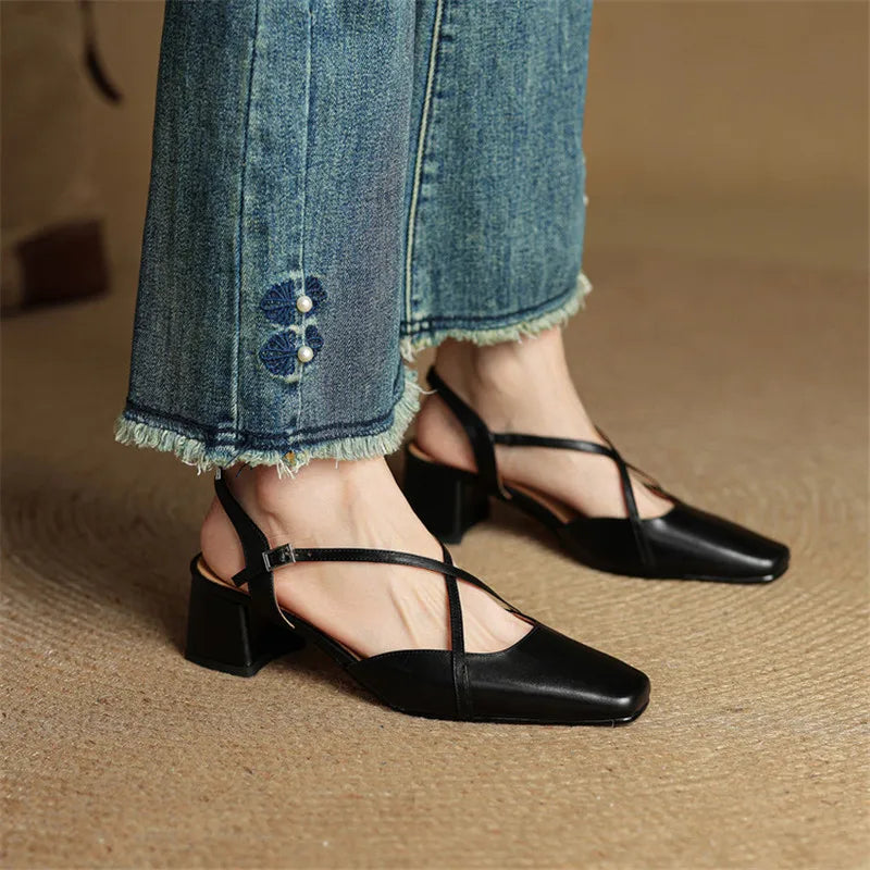 Tacones de cuero Marcello