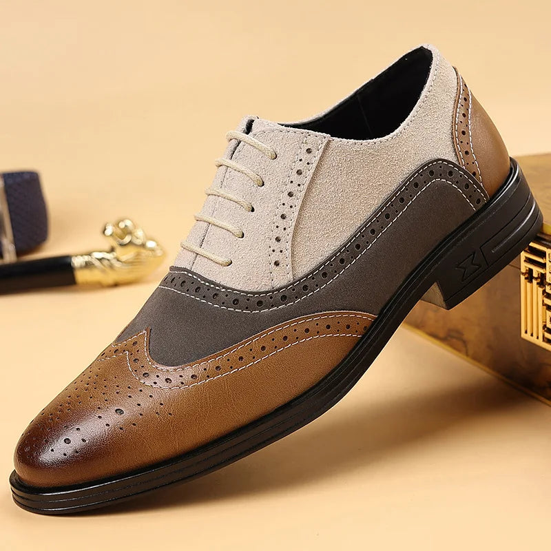 Zapato Brogue de Cuero Hallinger