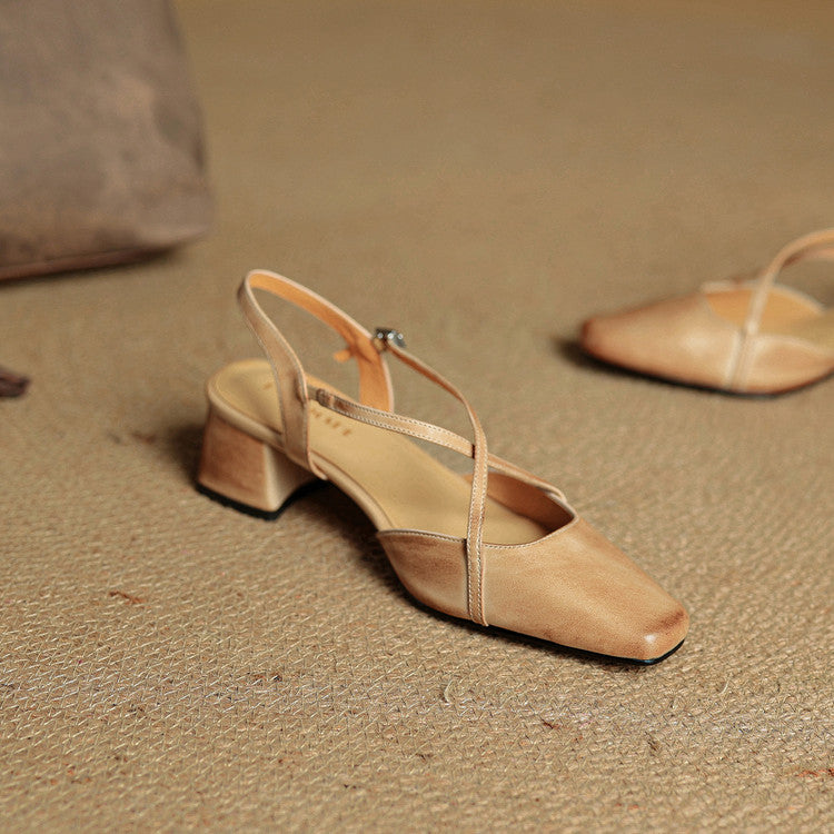 Tacones de cuero Marcello