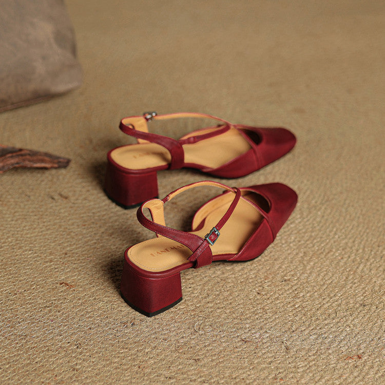 Tacones de cuero Marcello