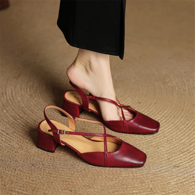 Tacones de cuero Marcello