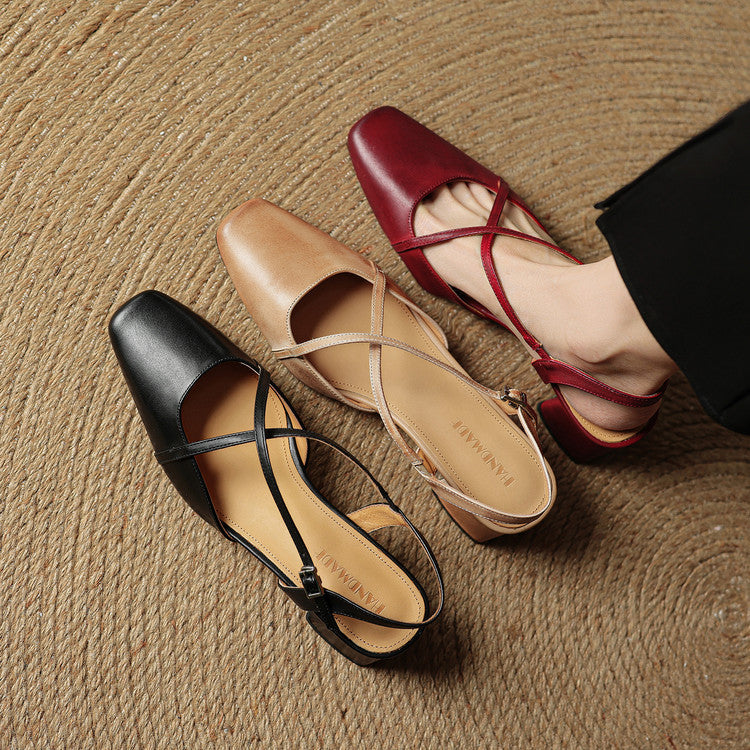 Tacones de cuero Marcello