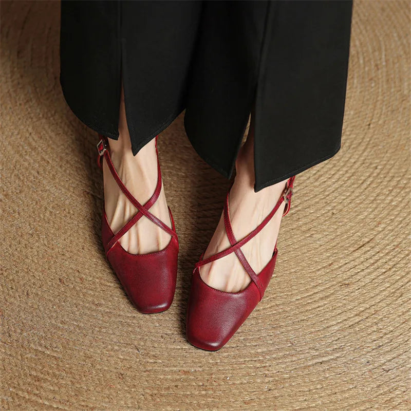 Tacones de cuero Marcello
